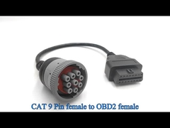 캐터필러용 회색 CAT 9 핀에서 OBD 2 OBD2 16 핀 케이블