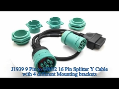 Deutsch J1939 남성 여성 OBD 2 OBD2 커넥터 스플리터 Y 케이블