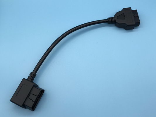 OBD2 OBDII 16핀 J1962 직각 암-암 연장 원형 케이블