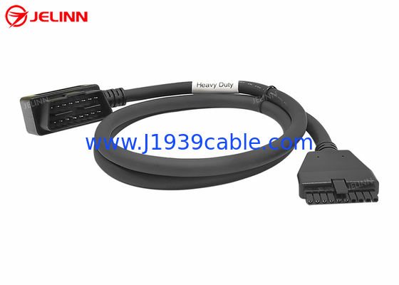 PT30 ELD 장치 케이블 OBD2 OBDII J1962 북미의 볼보 또는 맥 트럭용 케이블 전자 로깅 장치