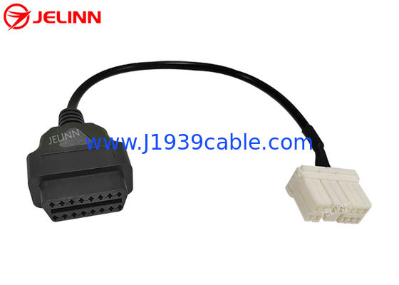 12pin에서 OBD 2 OBDII 진단 케이블 12pin에서 16pin OBD2 와이어 허리